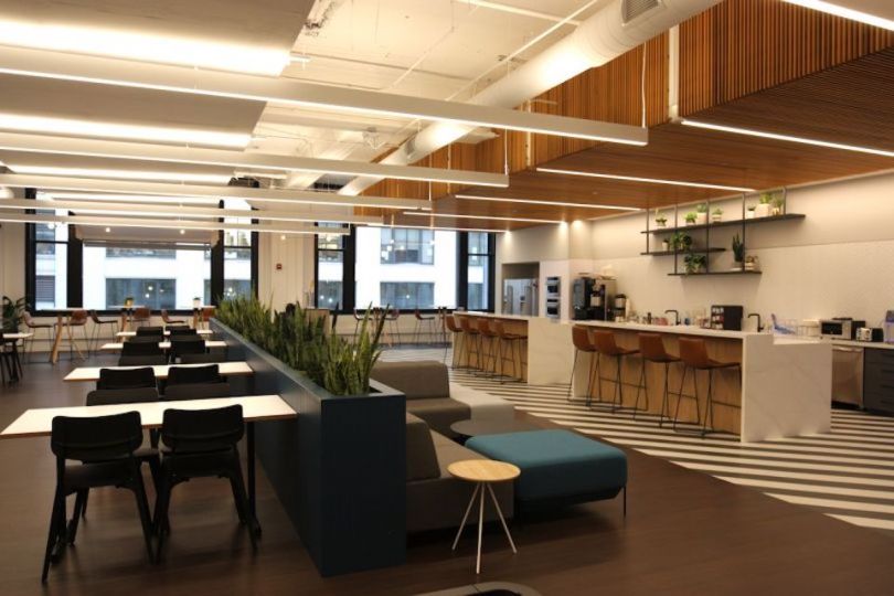 Snapsheet's office lounge area