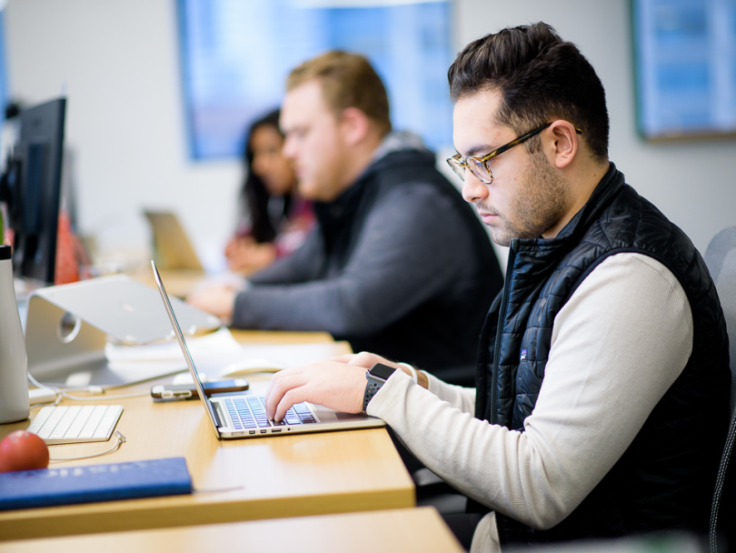 Solstice team working at their desks