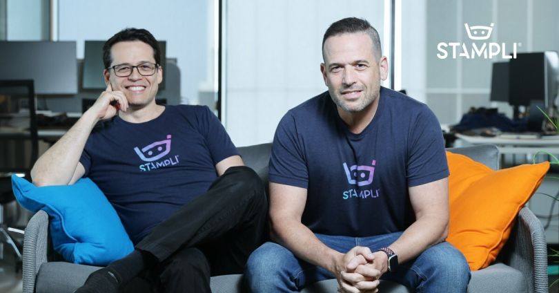 Stampli's co-founders pose together for a photo.