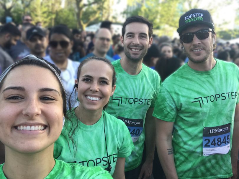 TopstepTrader team at outdoor event