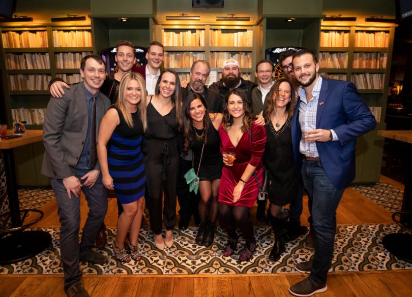 TopstepTrader team at holiday party