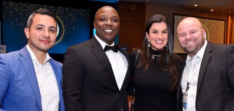 TransUnion sales team at formal event