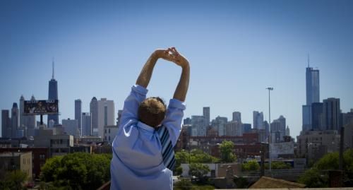 Yoga Session at the Wava Media Office