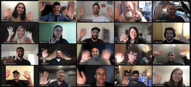 Writer team video call