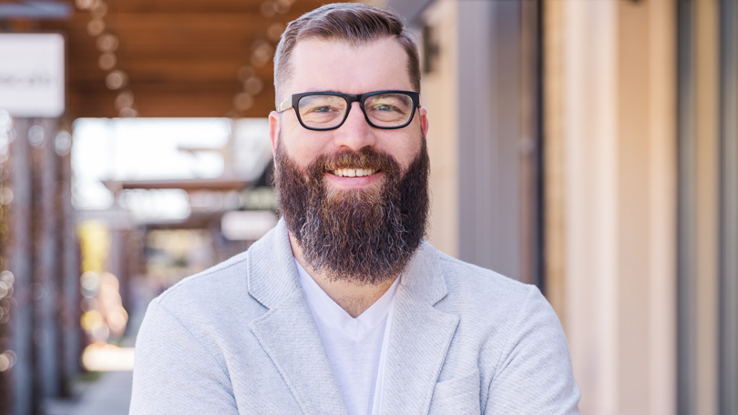 Adam Povkov, CPO of Affinitiv, poses for a photo.