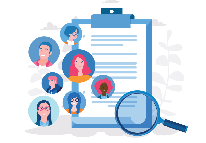 job applicants illustration