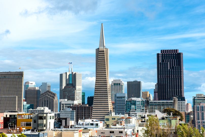 Business center in downtown San Francisco