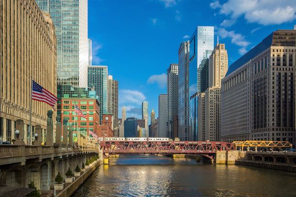 River North skyline Chicago