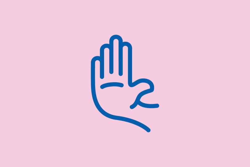 hand stop signal