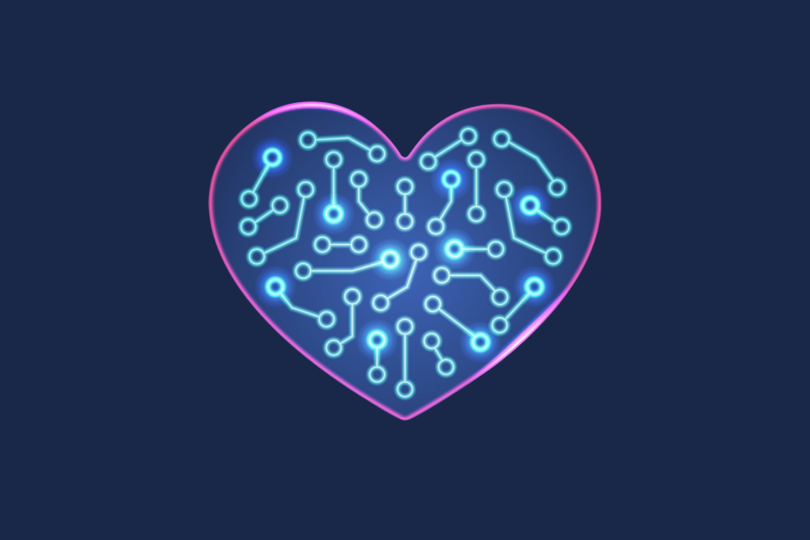 A technology heart image is pictured.