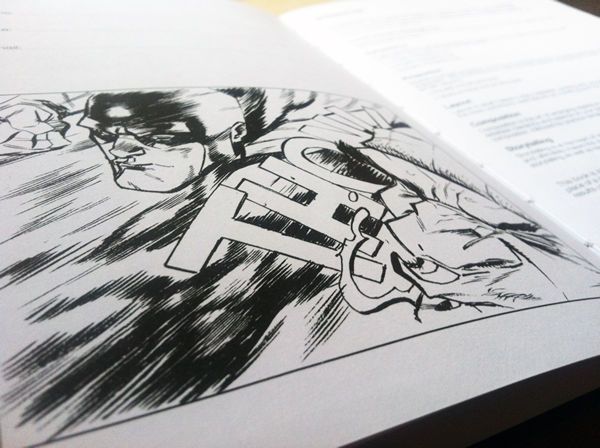 I DRAW COMICS inside the book