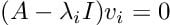 Eigenvector equation