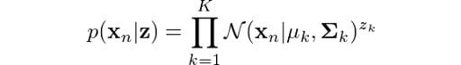 Gaussian function equation for z