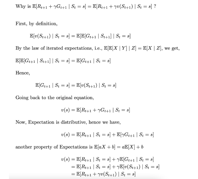 Solution for the Bellman equation explained. 