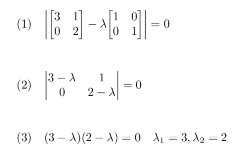 eigendecomposition formulas