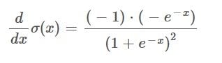 Quotient rule on the Sigmoid function after first reduction