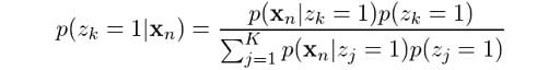 Bayes rule equation.