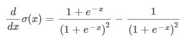 Canceling out e^-x in the left fraction