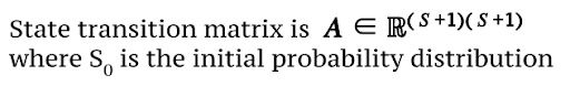 State transition matrix.