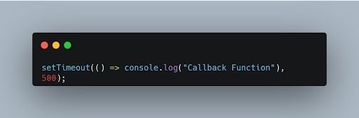 setTimeout() method code in JavaScript