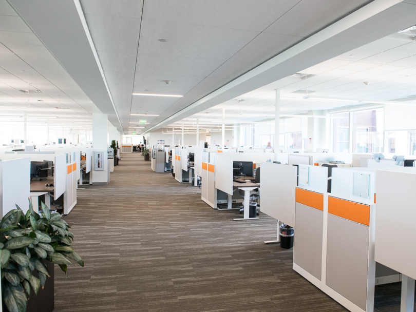 Photo of the inside of the FirstBank office.