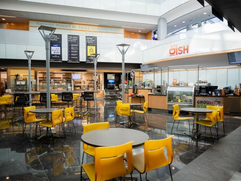 Dining area inside the Vantor office