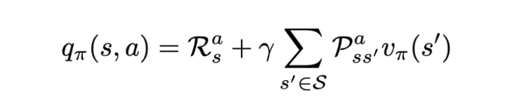 Solution for the action value function. 