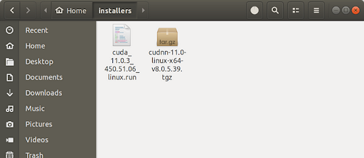 cuDNN package in CUDA folder