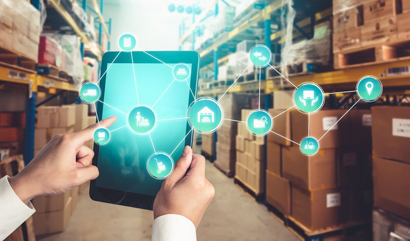 Smart warehouse management system with innovative internet of things technology to identify package picking and delivery