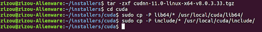 CuDNN confirmation code on Linux