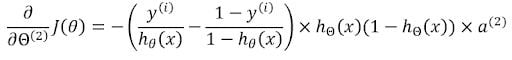 gradient of costs equation