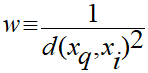 Distance calculating query for a k-nearest neighbor.