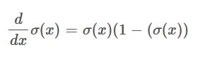 derivative of the sigmoid function equation