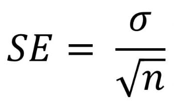 difference between standard deviation standard error calculation