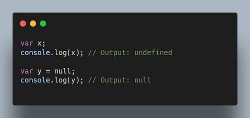 JavaScript code outputting null and undefined values.