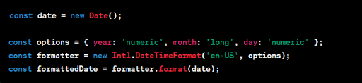 International date formatting in JavaScript.