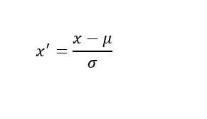 Standard deviation equation