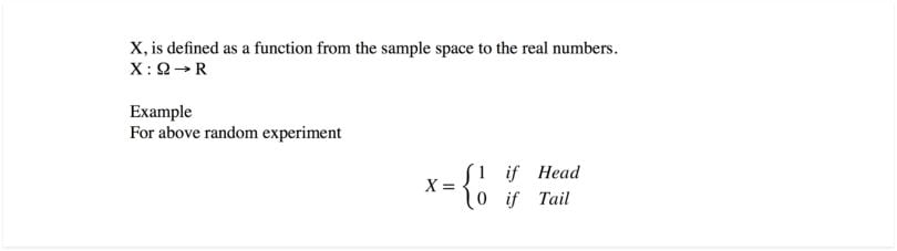 Continuous random variable example.