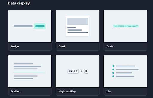 Chakra UI modular cards for design