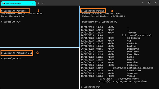 Using the command line interface