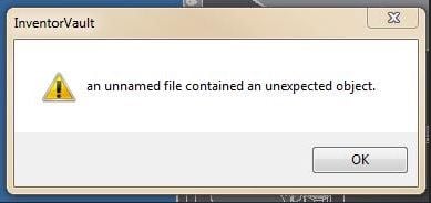 Autodesk displays an ambiguous error message that contains no useful information