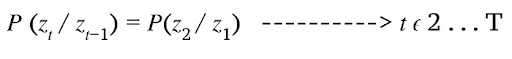 Stationary process assumption equation