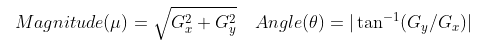 Magnitude and angle formula.