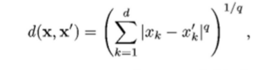 Euclidean distance equation