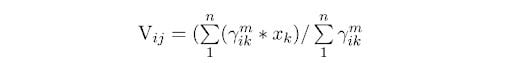 clusters centroid equation