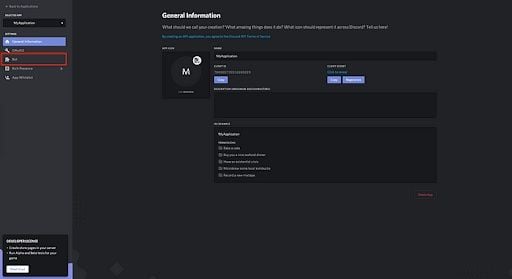 Discord Developer Portal — Documentation — Configuring App