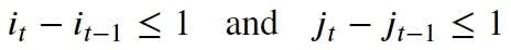 continuity (step-size) condition equation