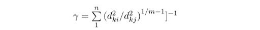 equation to update the partition matrix