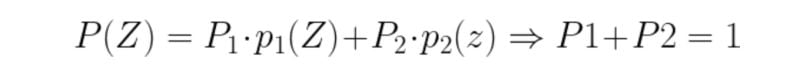 Probability of a pixel value formula.