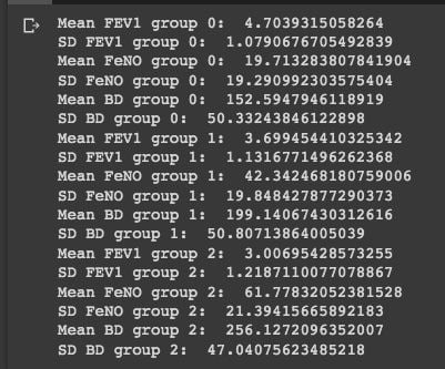 Standard deviation and mean calculations